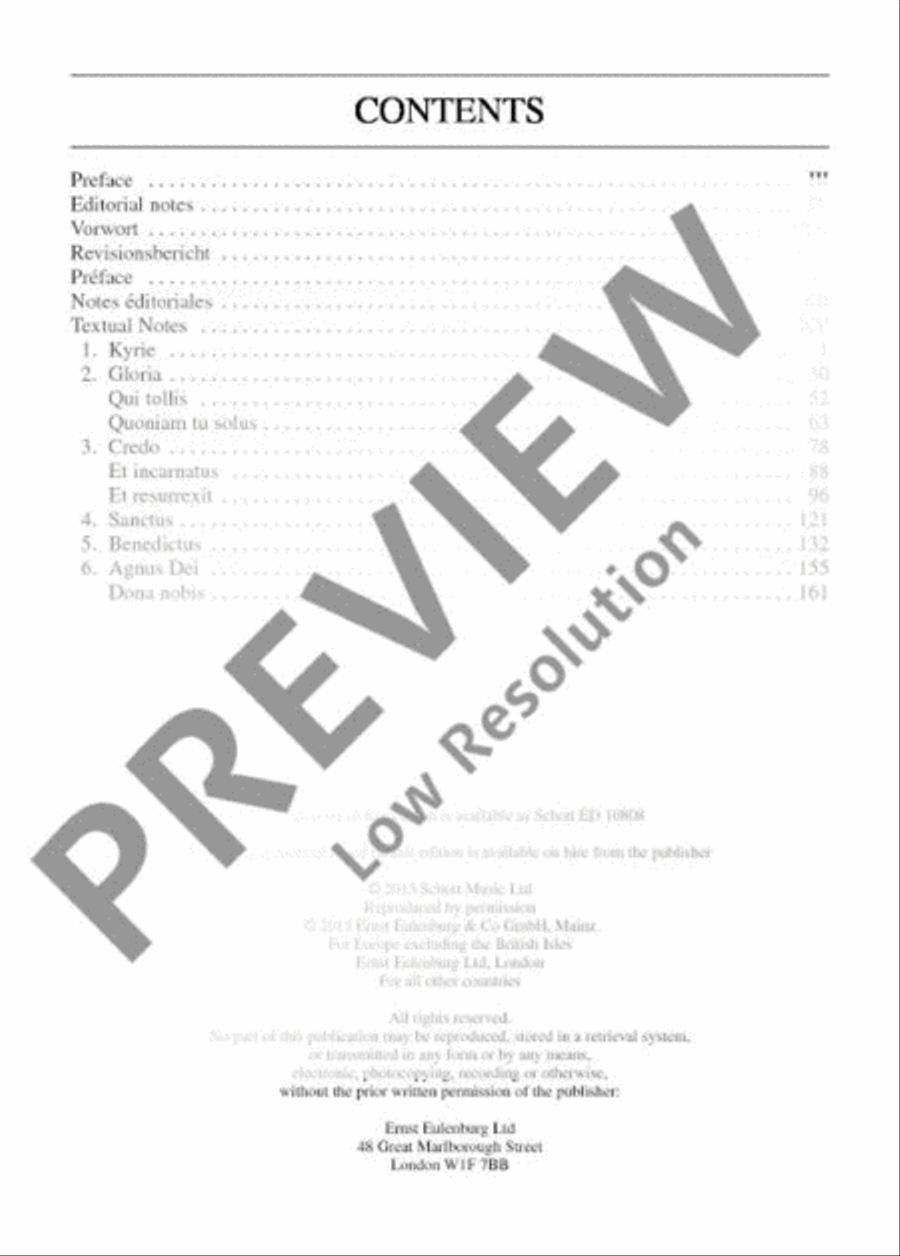 Missa in Angustiis D minor 4-Part scores gallery preview page 3