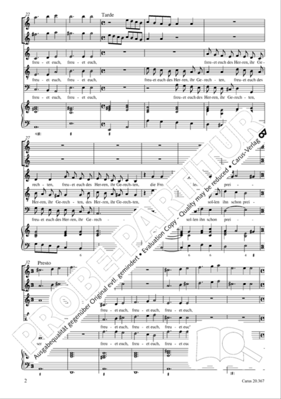 Freuet euch des Herren, ihr Gerechten ATB scores gallery preview page 3