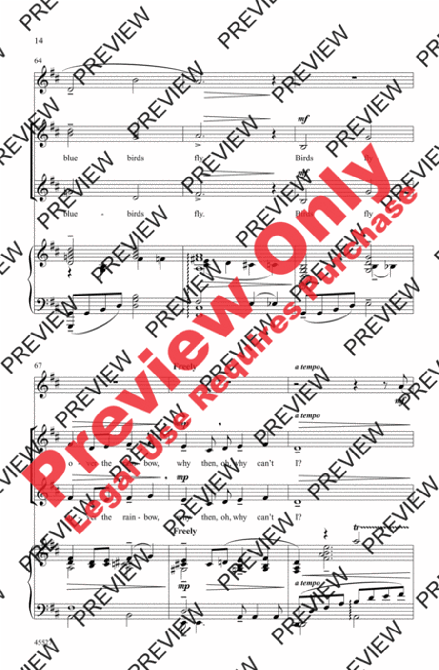 Over the Rainbow Women's Choir scores gallery preview page 29