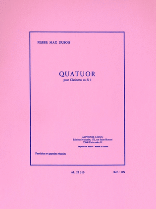 Book cover for Quartet (four Bb Clarinets)