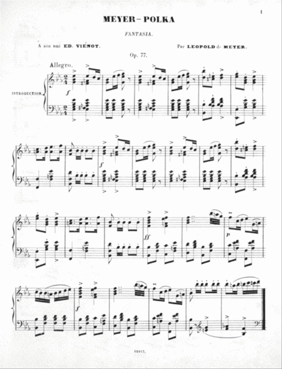 Meyer-Polka; Fantasia; Op. 7 Piano Solo scores gallery preview page 2
