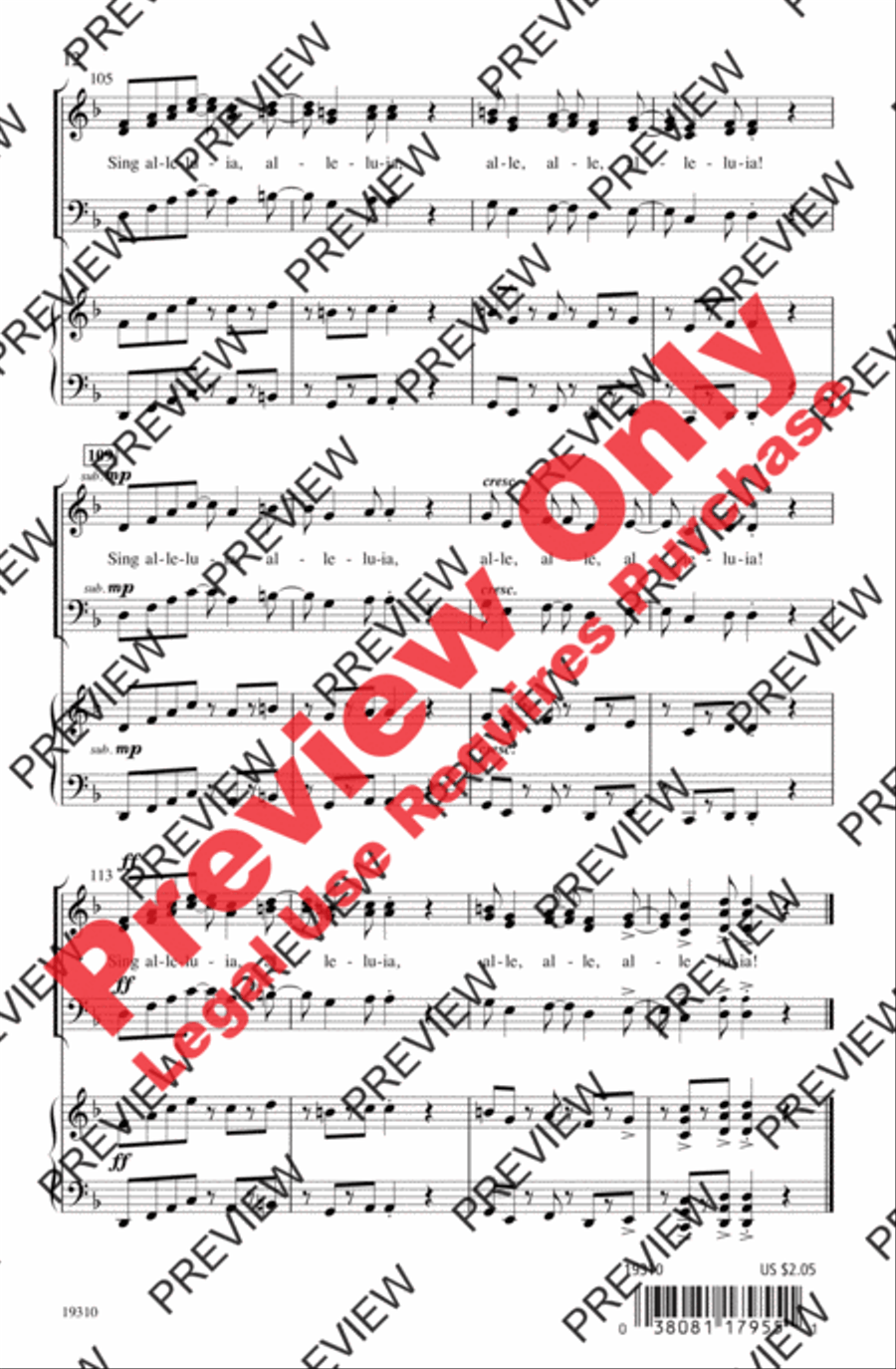 ¡Cantar! (Sing!) 3-Part scores gallery preview page 12