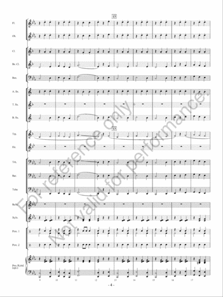 Waltz Of The Wraiths Concert Band scores gallery preview page 5