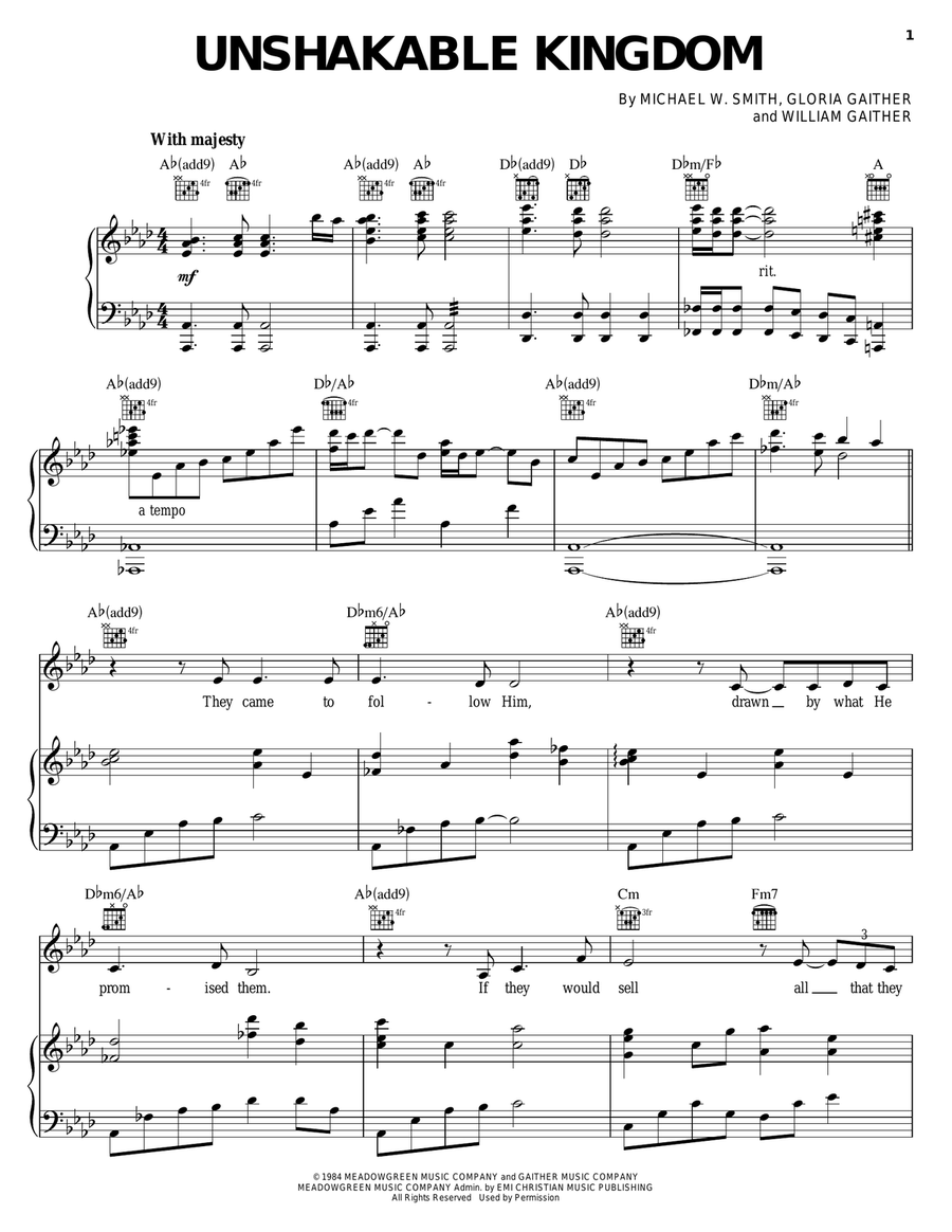 Unshakable Kingdom Unshakable Kingdom Acoustic Guitar scores gallery preview page 1