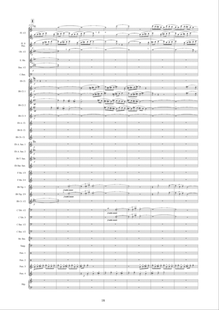 Symphonic Variations Concert Band scores gallery preview page 19