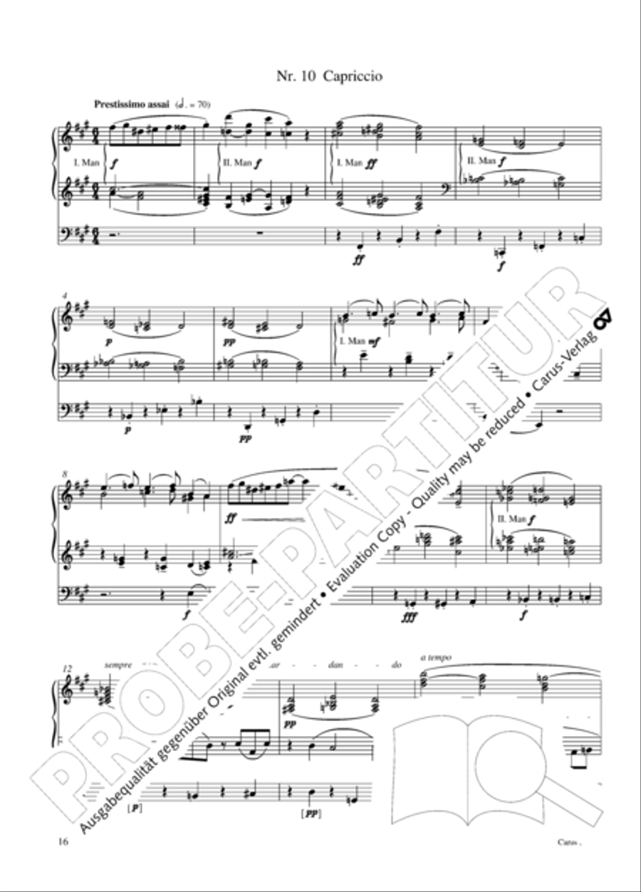 12 Stucke, Op. 59 Heft 2 Organ Solo scores gallery preview page 16