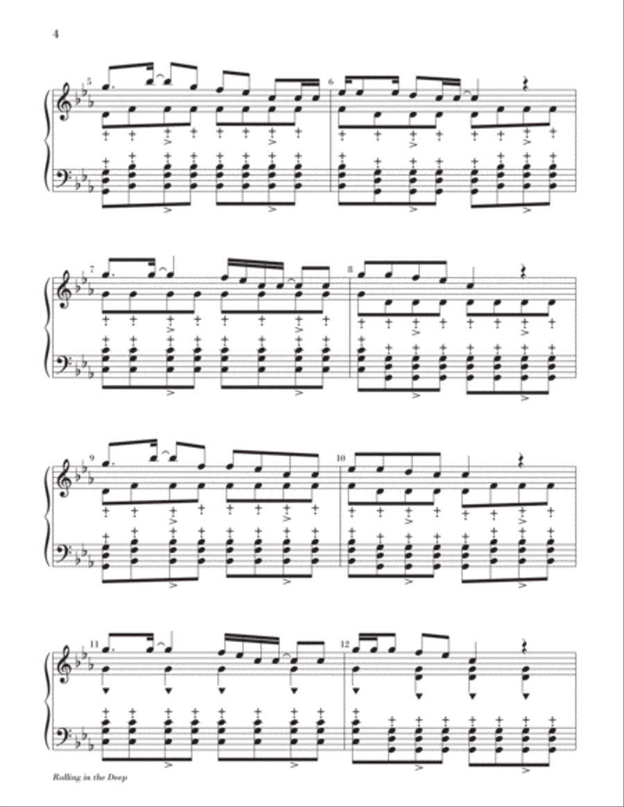 Rolling in the Deep Rolling in the Deep 2-Octaves scores gallery preview page 5