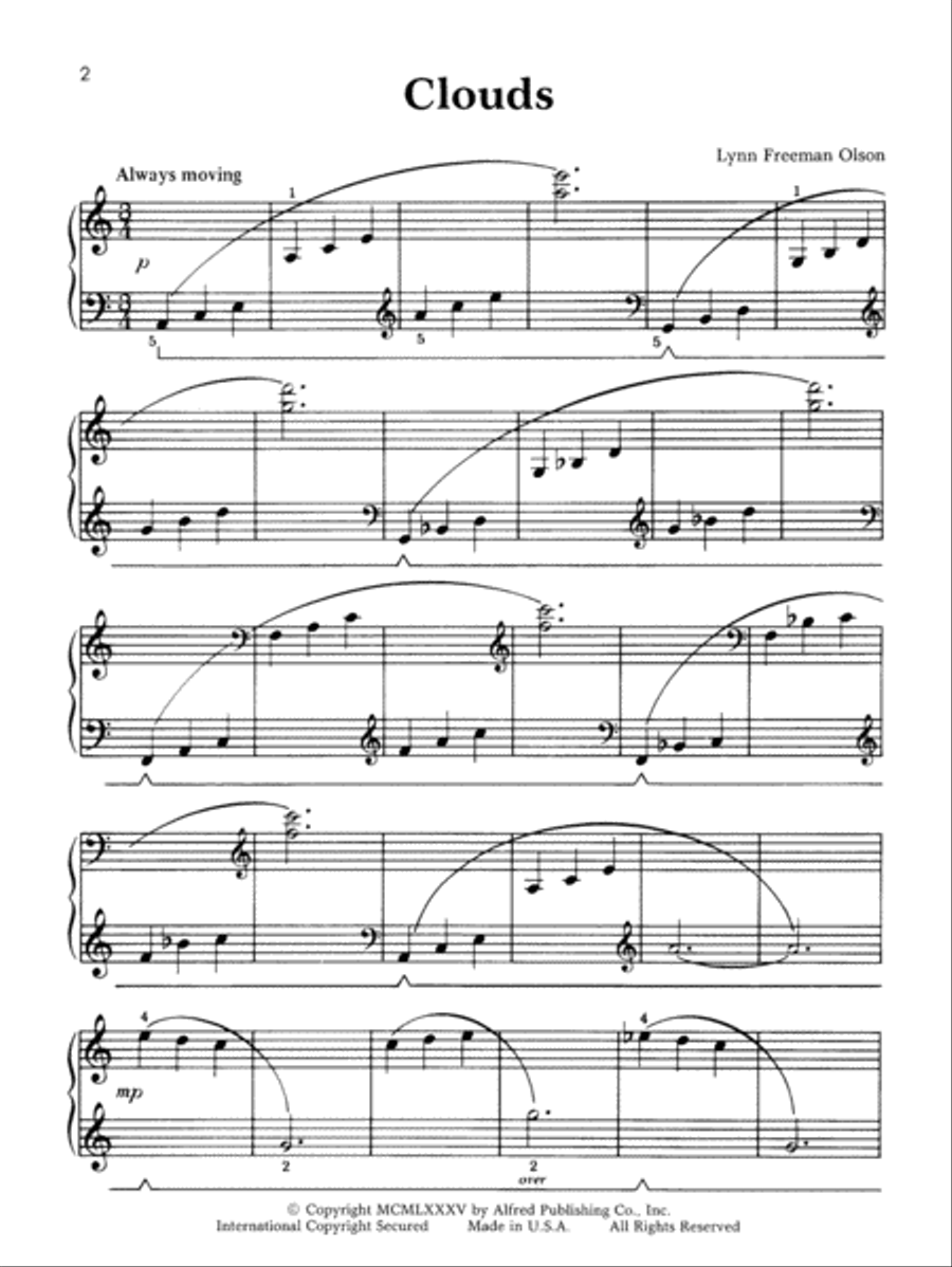 Clouds Easy Piano scores gallery preview page 2