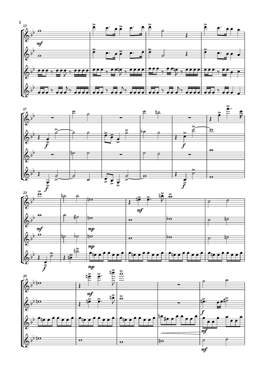Avengers: Endgame Guitar Ensemble scores gallery preview page 2
