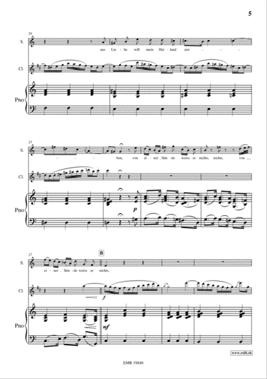 Aus Liebe Aus Liebe Clarinet scores gallery preview page 6
