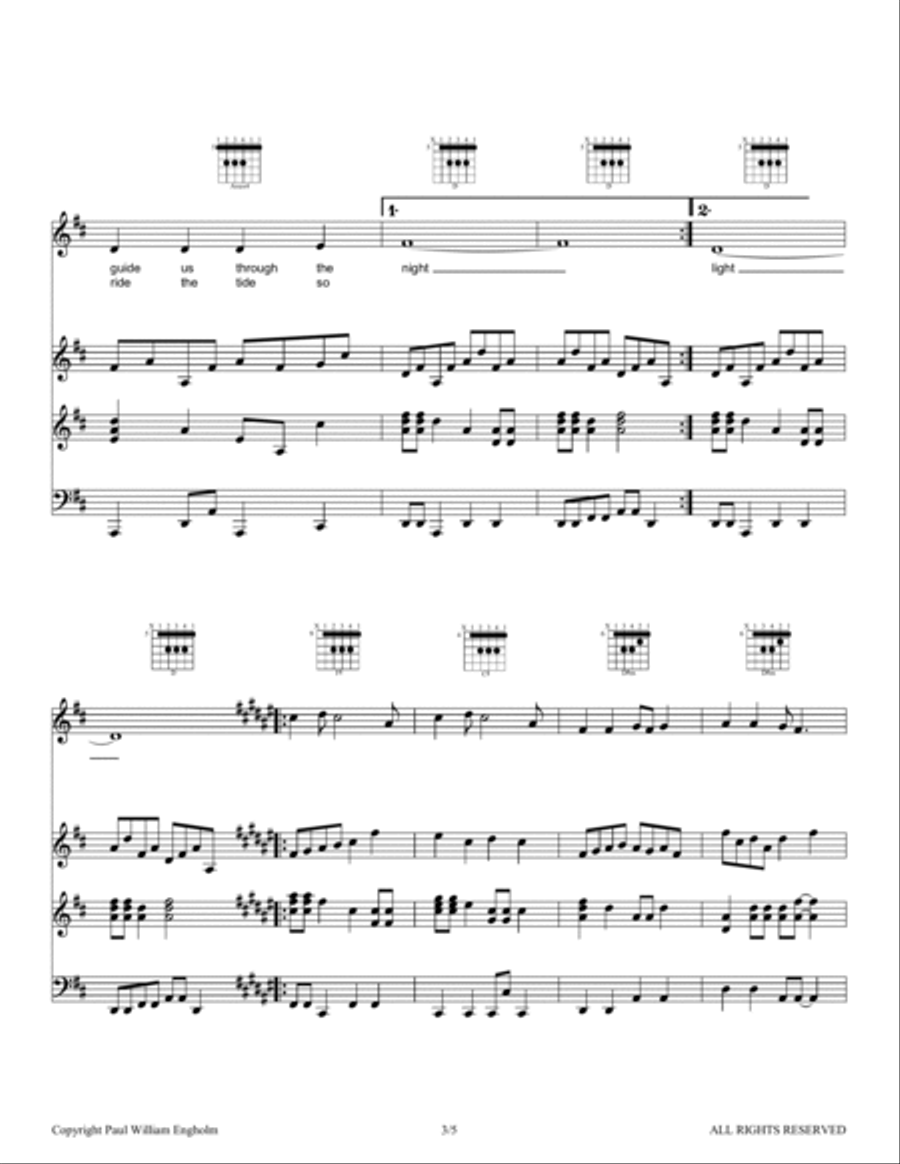 Captain Sea Eyes Piano scores gallery preview page 3