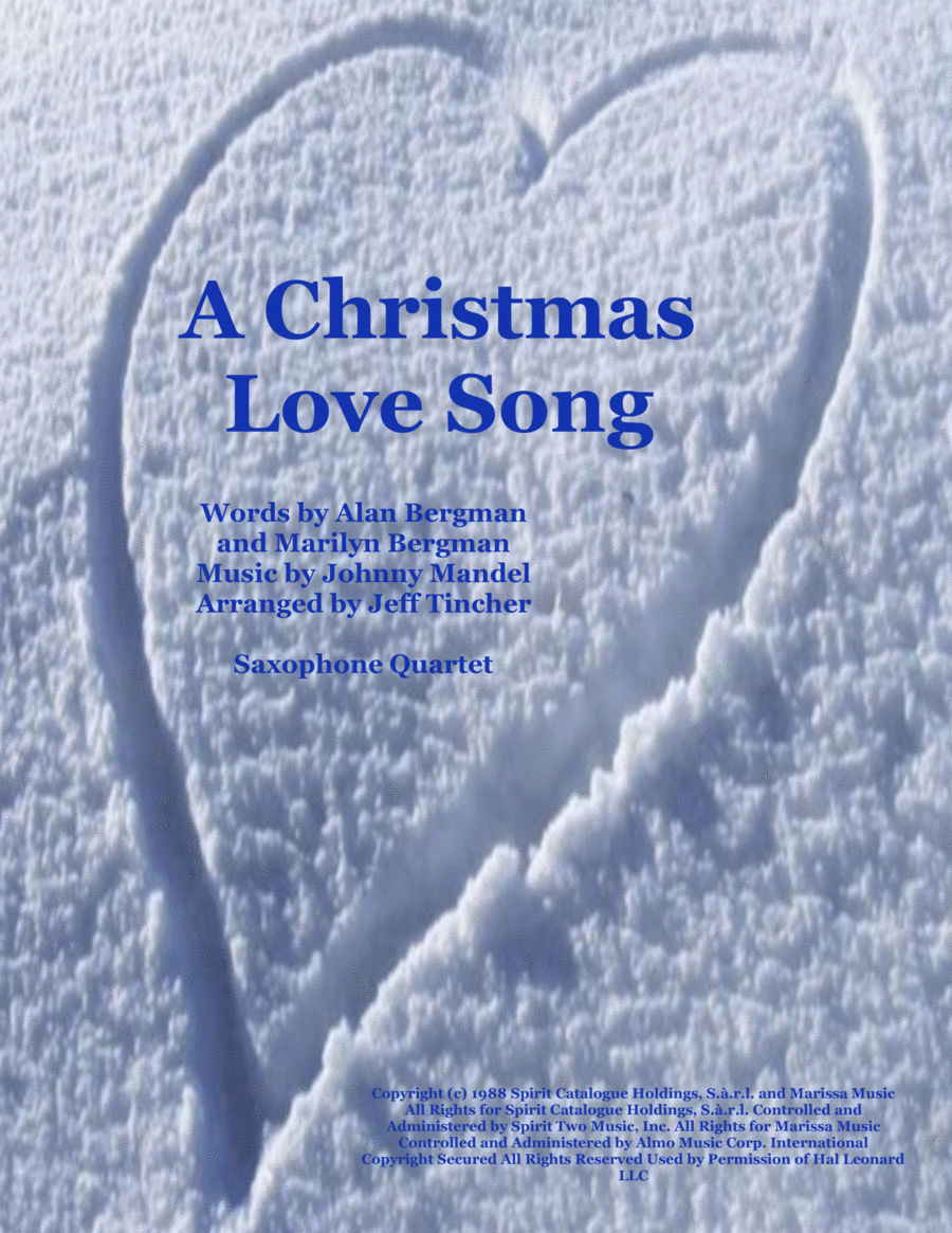 A Christmas Love Song Woodwind Quartet scores gallery preview page 1