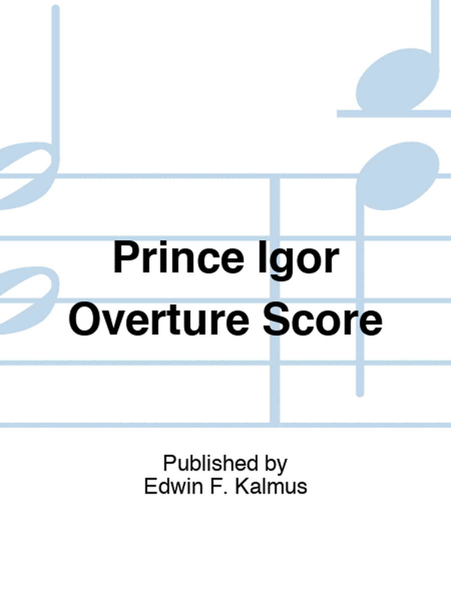 Prince Igor Overture Score