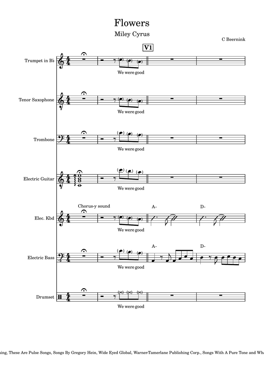 Flowers Voice scores gallery preview page 1
