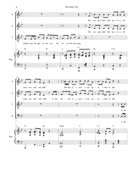 The Holy City (SATB) image number null