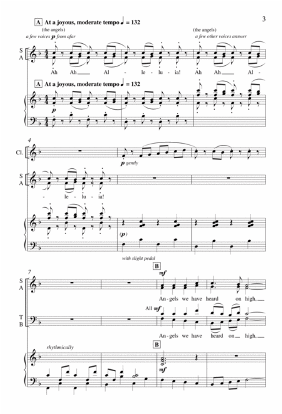 Angels Singing 4-Part scores gallery preview page 3