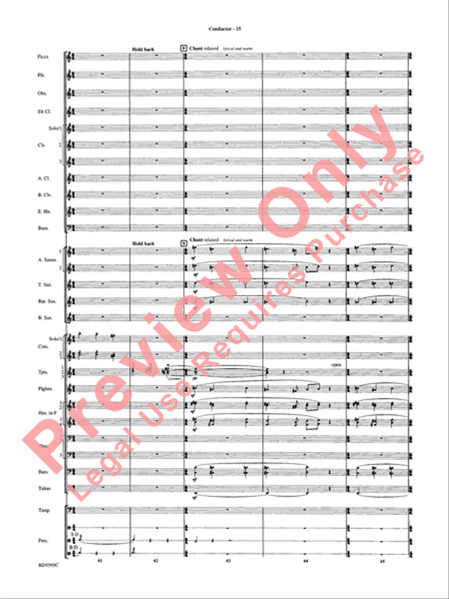 Jericho Concert Band scores gallery preview page 20