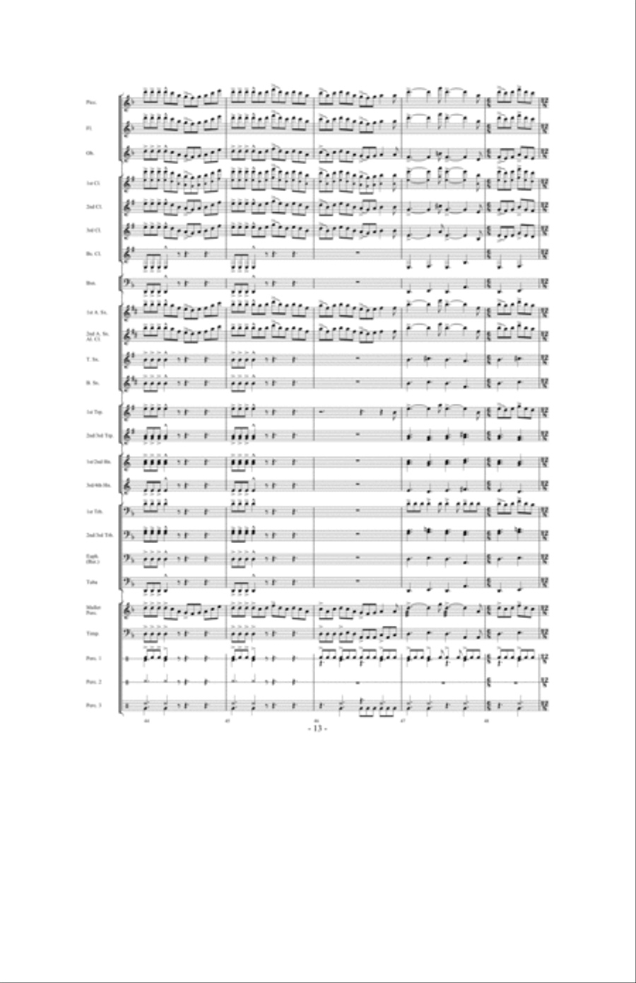 When The Tears Fell Concert Band scores gallery preview page 12