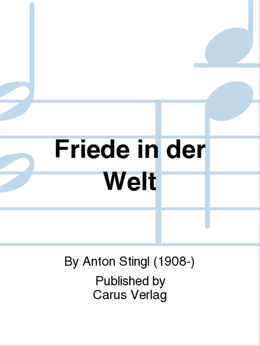 Friede in der Welt 3-Part scores gallery preview page 1