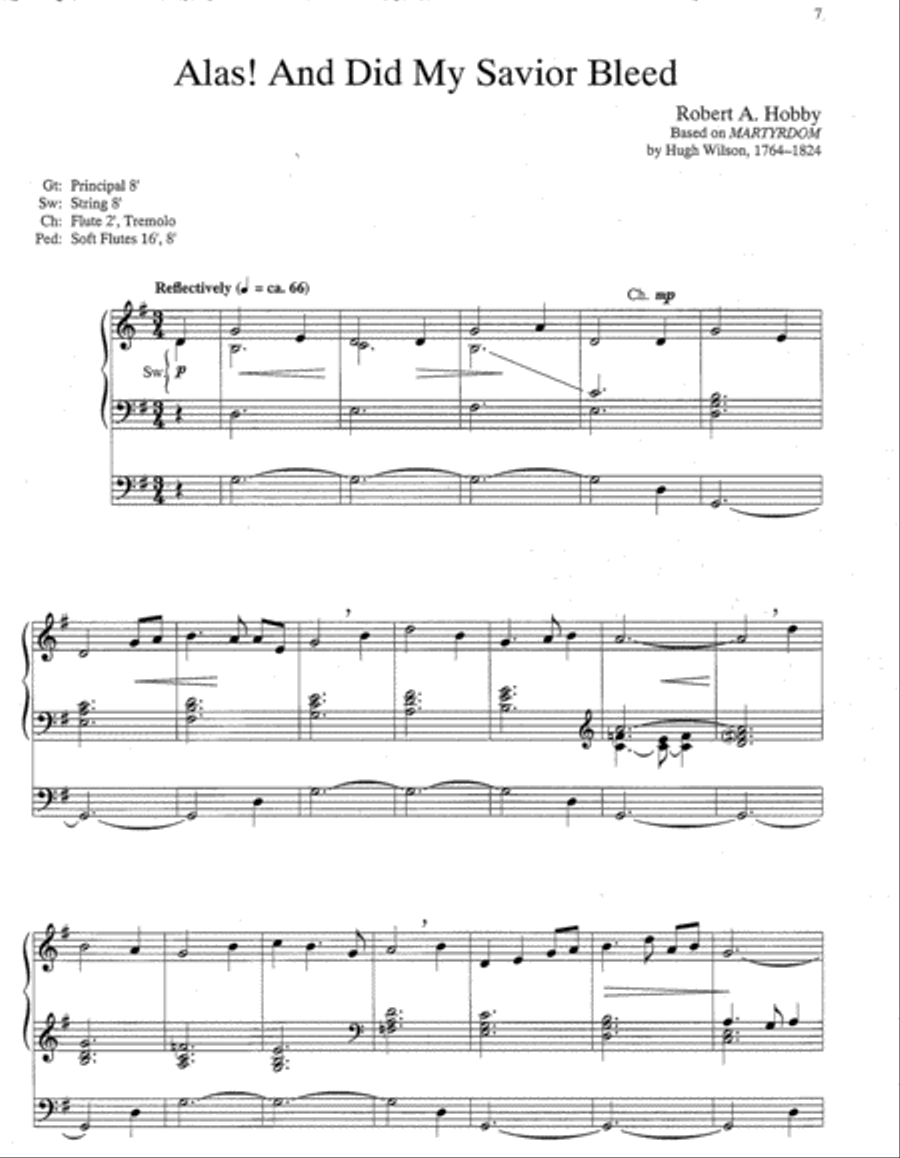 Three Lenten Hymn Settings for Organ, Set 2 Organ scores gallery preview page 3