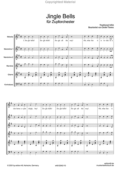 Weihnachtslieder 2 fur Zupforchester / Christmas Songs 2 for Mandolin Orchestra