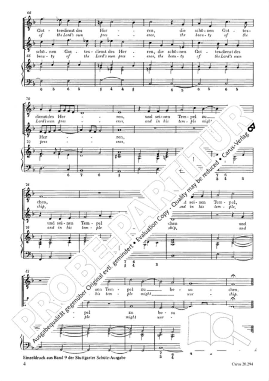 Our father (Eins bitte ich vom Herren) Voice scores gallery preview page 5