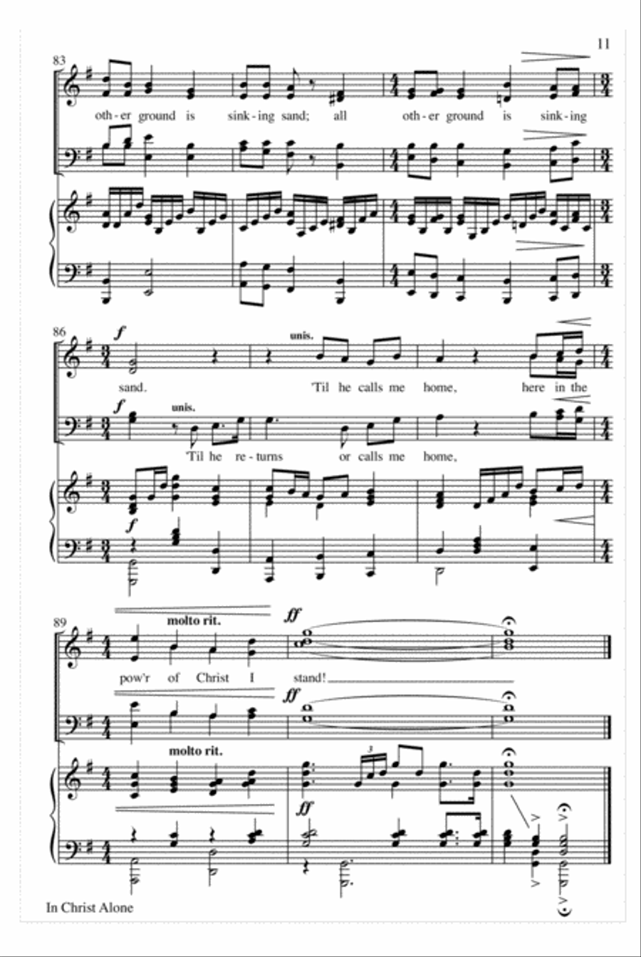 In Christ Alone In Christ Alone 4-Part scores gallery preview page 12