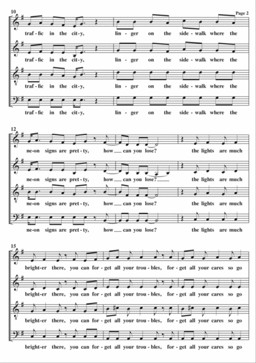 Downtown 4-Part scores gallery preview page 2