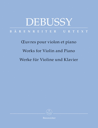 Book cover for Works for Violin and Piano