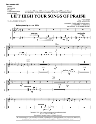 Lift High Your Songs Of Praise (from Footprints In The Sand) - Percussion 1 & 2