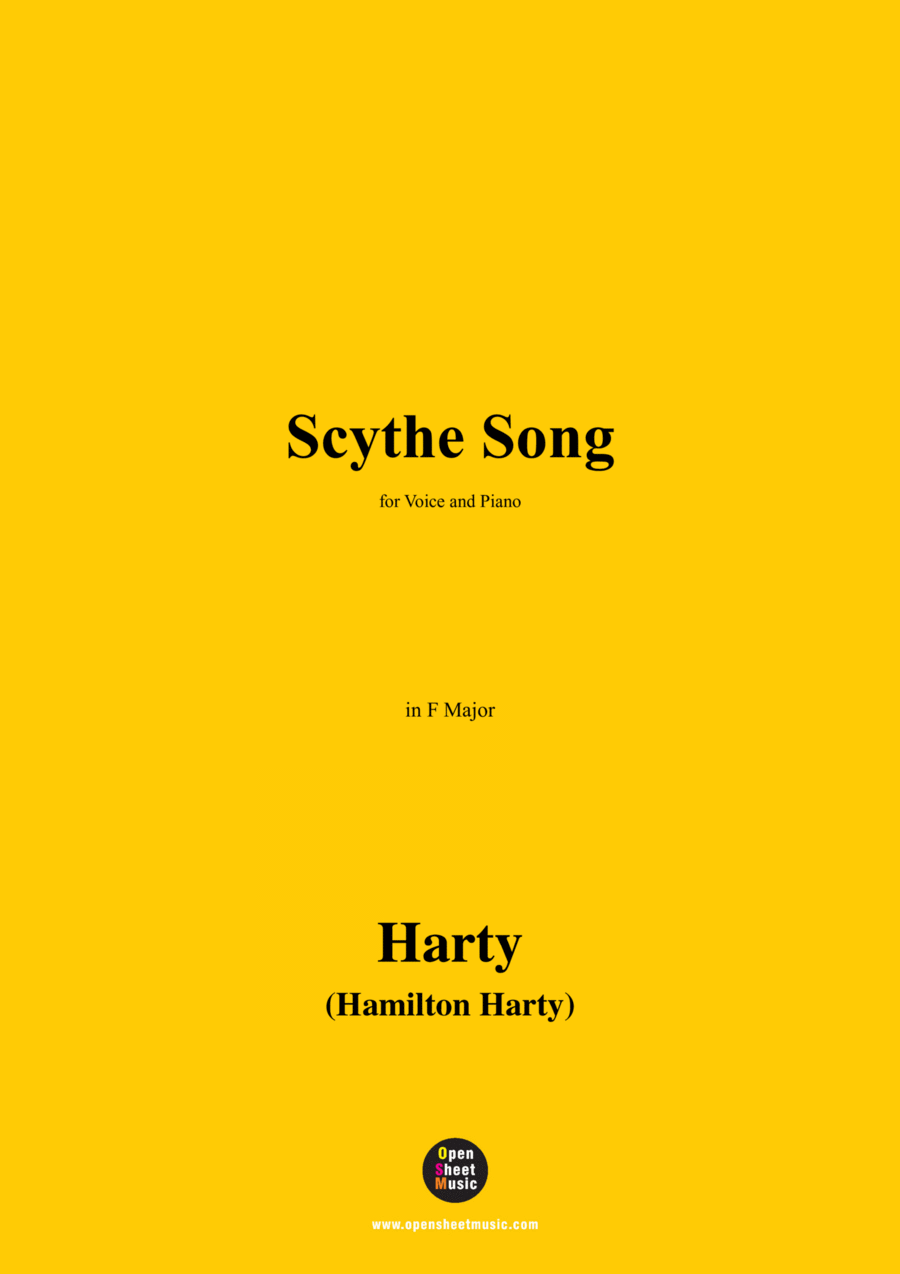 Harty-Scythe Song,in F Major Voice scores gallery preview page 1