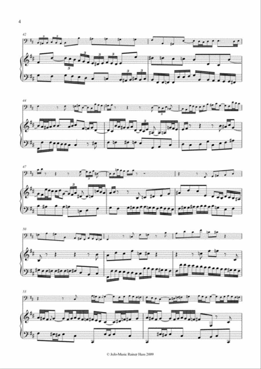 J.S.Bach Sonata in b, BWV 1030 Small Ensemble scores gallery preview page 5