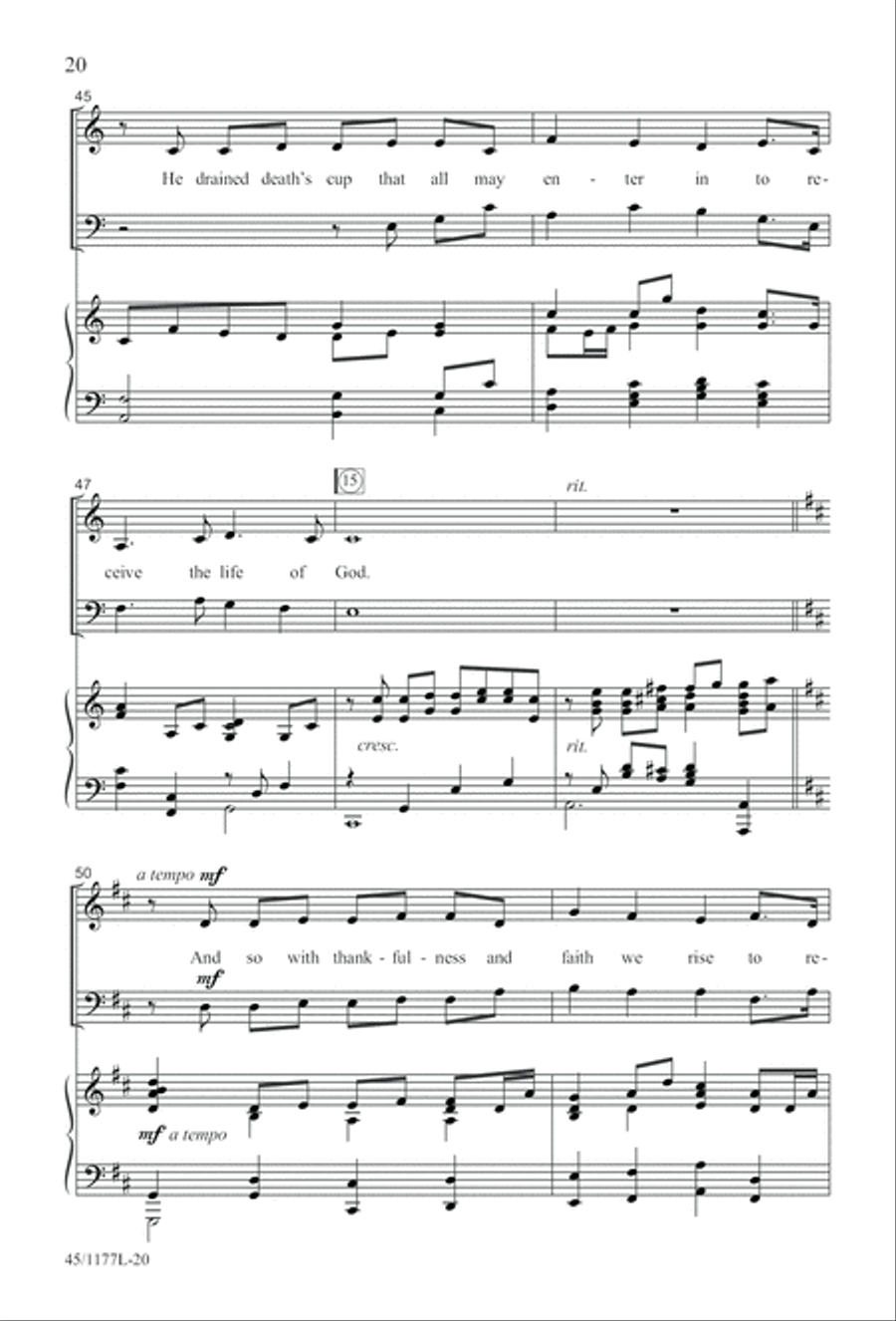 5 Getty Anthems for about 10 Singers 4-Part scores gallery preview page 21