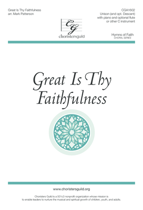 Great Is Thy Faithfulness (Unison)