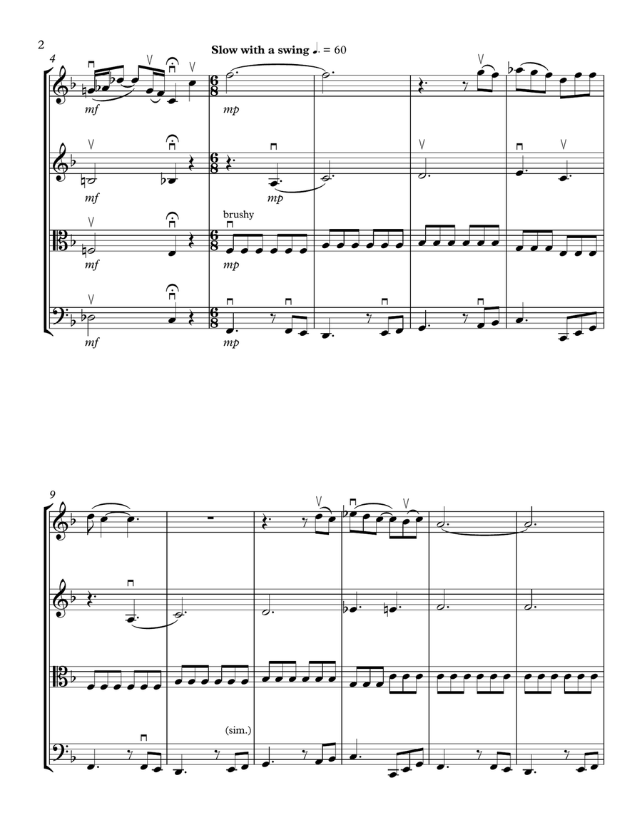 At Last String Quartet scores gallery preview page 2
