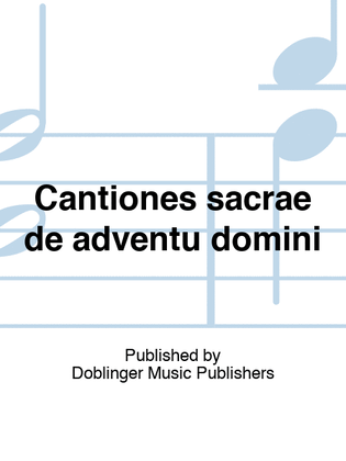 Cantiones sacrae de adventu domini