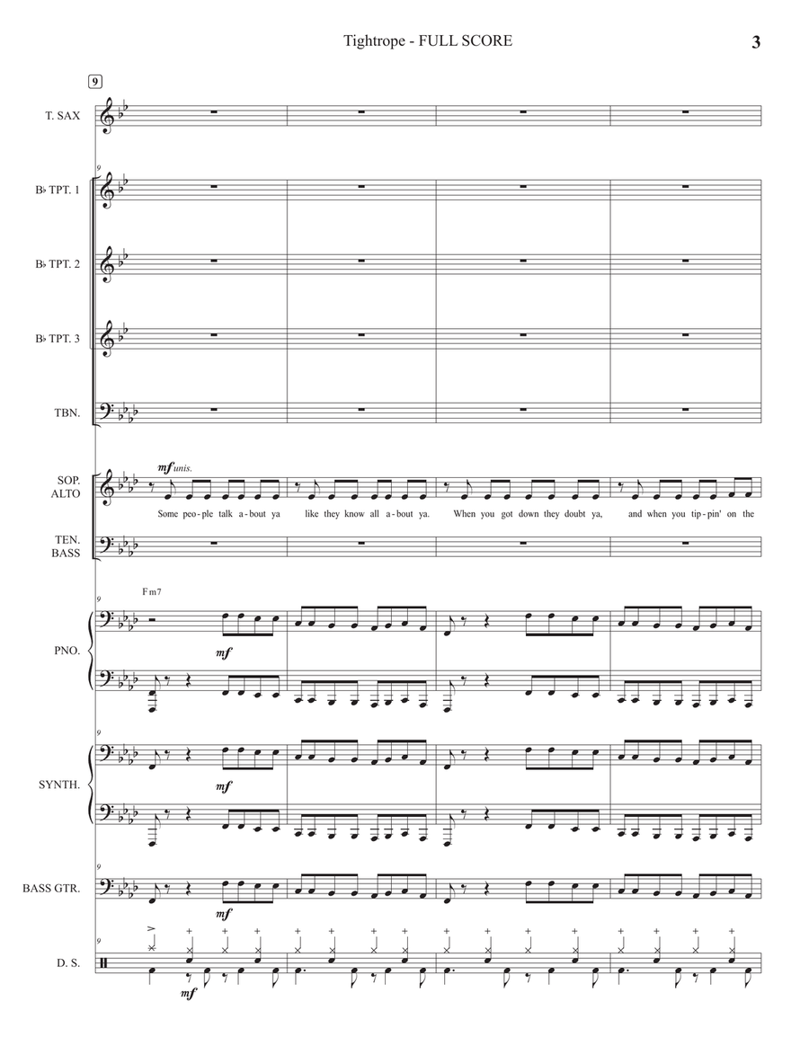 Tightrope Large Ensemble scores gallery preview page 6