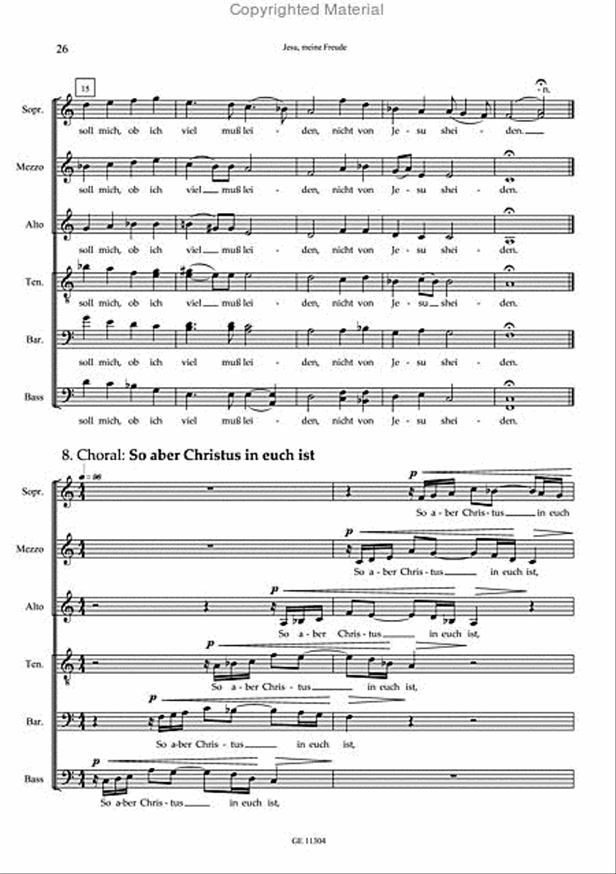 Jesu, meine Freude Choir scores gallery preview page 11