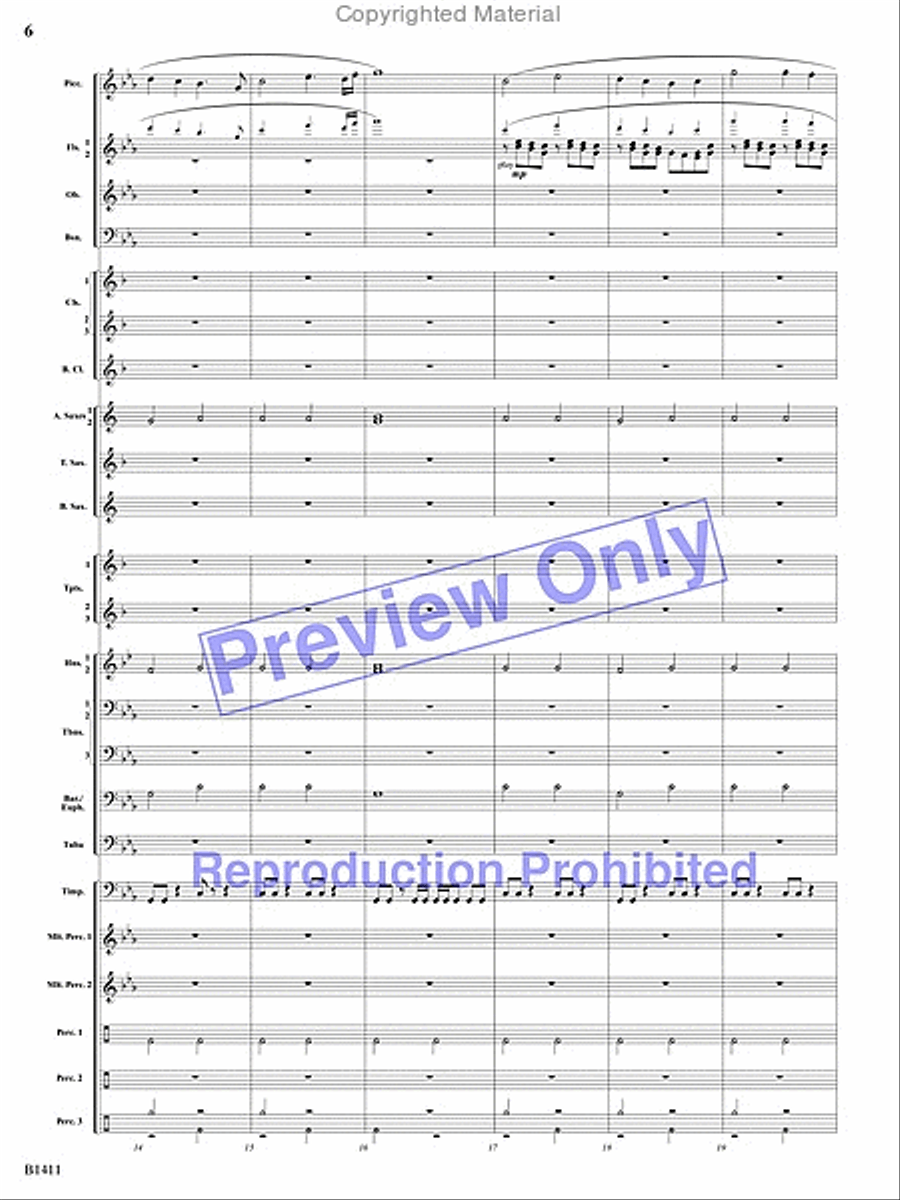Pirates! Pirates! Concert Band scores gallery preview page 5