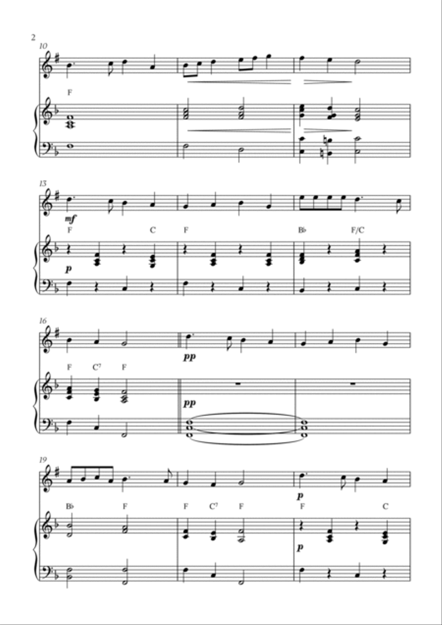 Deck the Halls (for Trumpet and Piano) Trumpet Solo scores gallery preview page 2