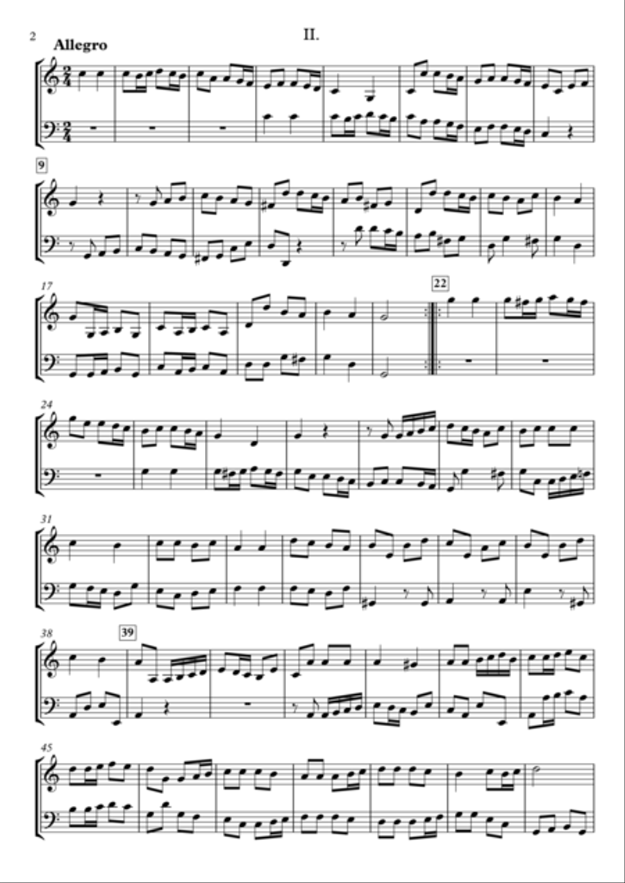 Sonate in C-major Op.24 for Violin & Violoncello String Duet scores gallery preview page 2