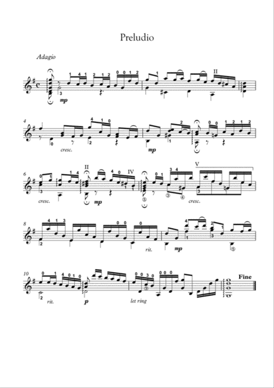 Baroque Guitar Suite 1 nt Acoustic Guitar scores gallery preview page 4