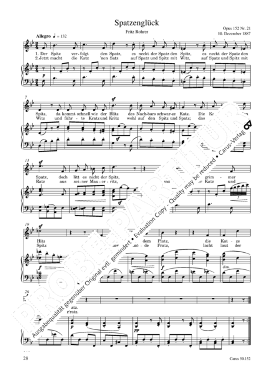 Liederbuch fur Kinder op. 152 Choir scores gallery preview page 29