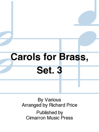 Book cover for Carols for Brass, Set. 3