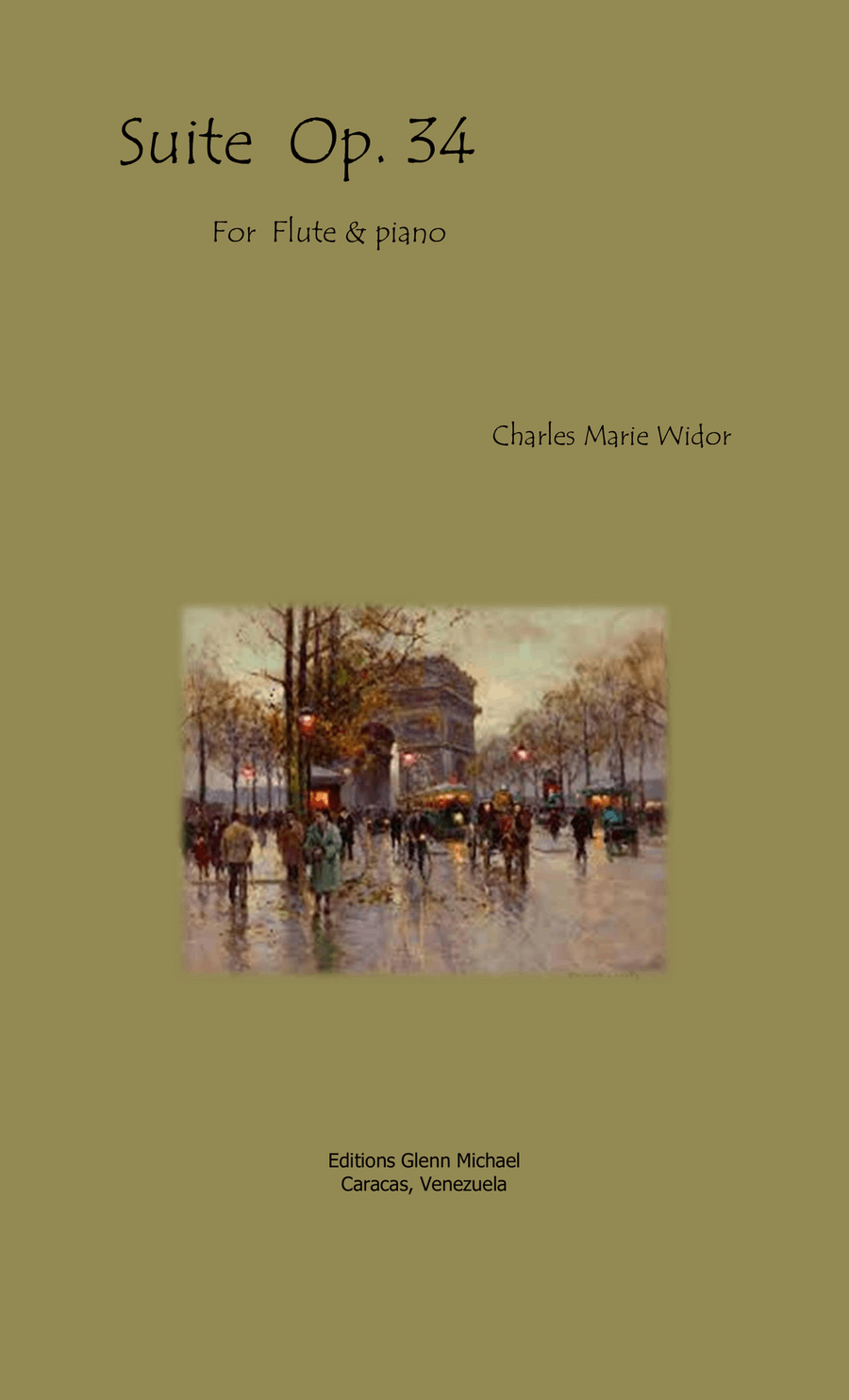 Widor, Suite Op 34 for Flute & piano Flute Solo scores gallery preview page 1