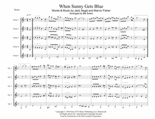 Book cover for When Sunny Gets Blue