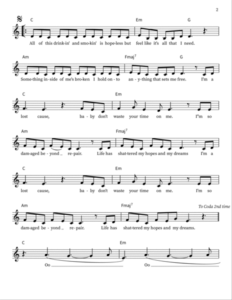 Save Me Save Me Easy Piano scores gallery preview page 2