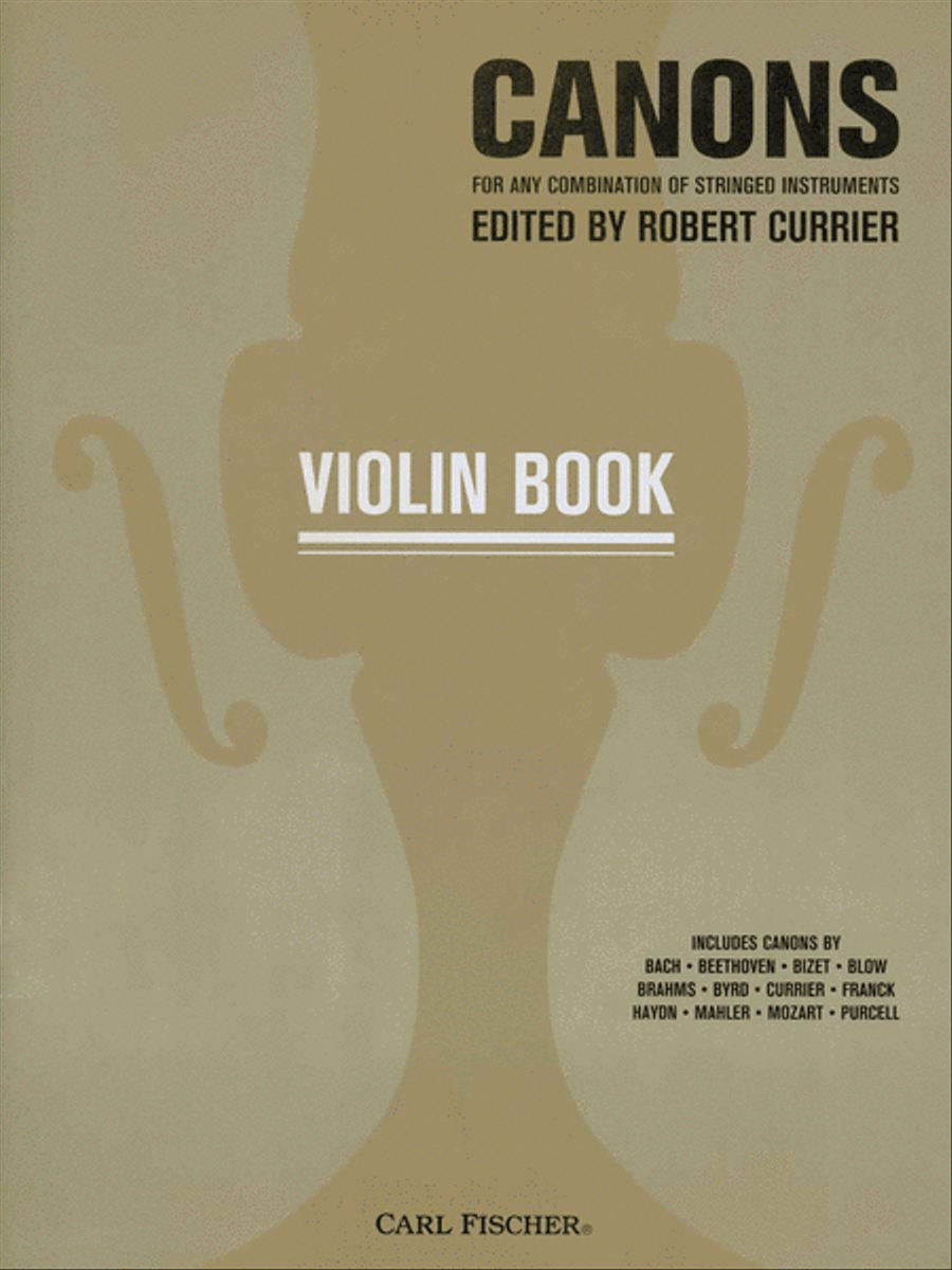Canons For Any Combination of Stringed Instruments by Various Violin Solo - Sheet Music