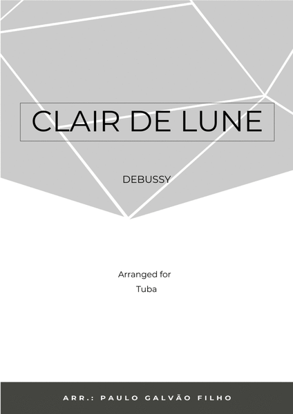 CLAIR DE LUNE – TUBA SOLO image number null