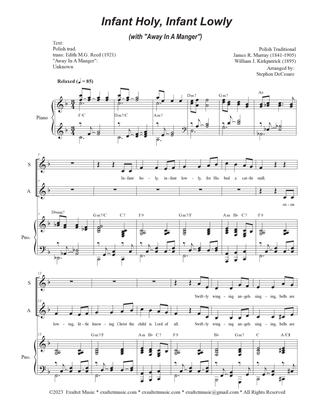 Infant Holy, Infant Lowly (with "Away In A Manger") (Duet for Soprano and Alto solo)